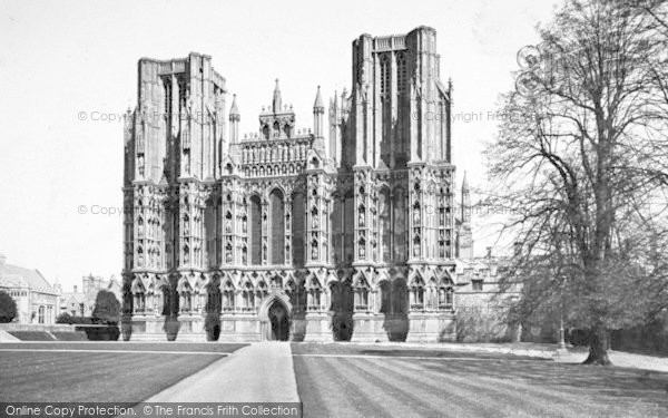 Photo of Wells, Cathedral, West Front c.1910