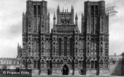 Cathedral, West Front c.1920, Wells