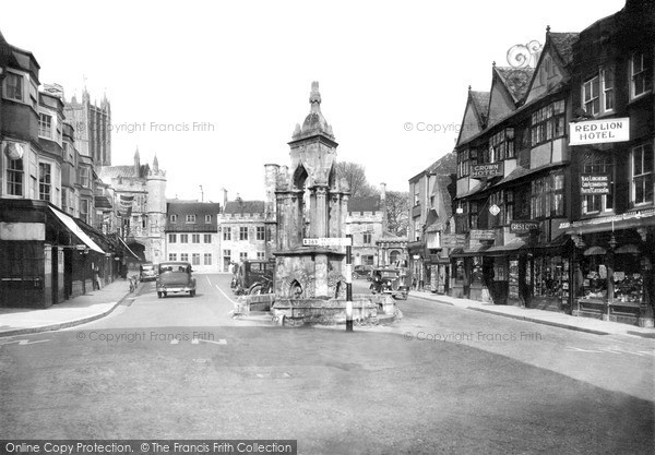Photo of Wells, Market Place c.1950