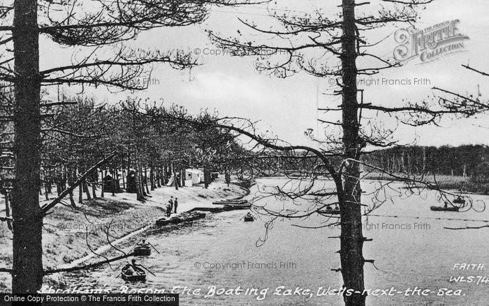 Photo of Wells Next The Sea, Abraham's Bosom, The Boating Lake c.1955