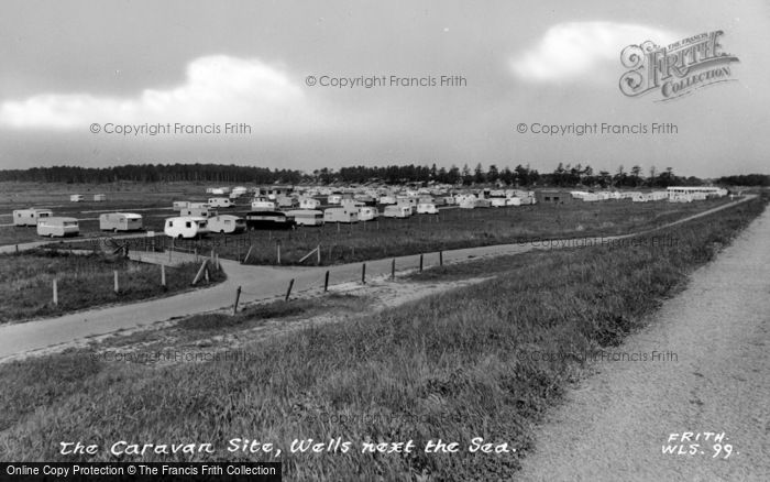 Photo of Wells Next The Sea, Caravan Site c.1955