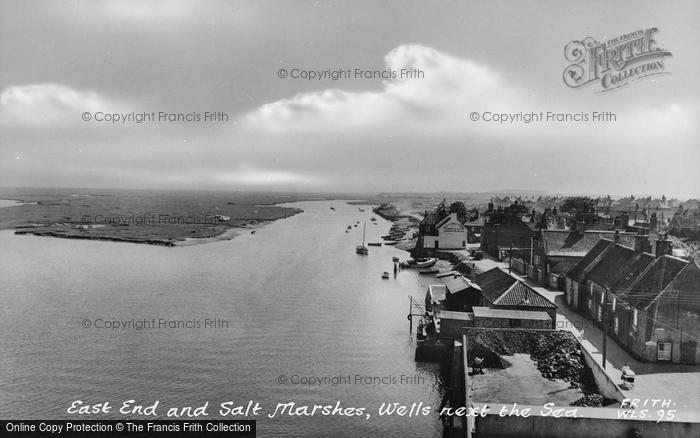 Photo of Wells Next The Sea, East End And Salt Marsh c.1955