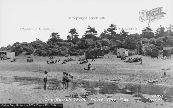 Photo of Wells Next The Sea, The Beach c.1955