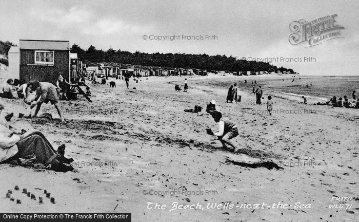 Photo of Wells Next The Sea, The Beach c.1955