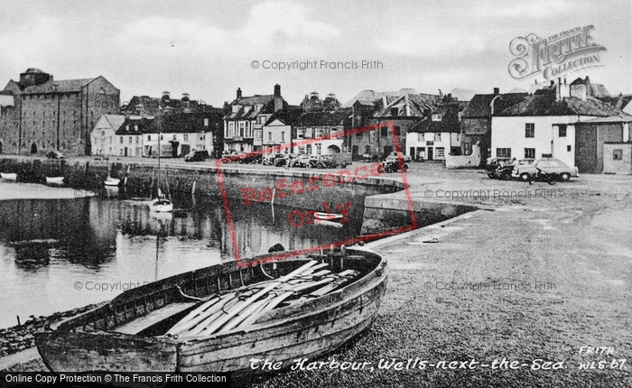 Photo of Wells Next The Sea, The Harbour c.1955