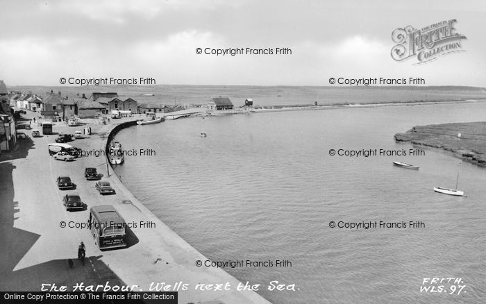 Photo of Wells Next The Sea, The Harbour c.1955
