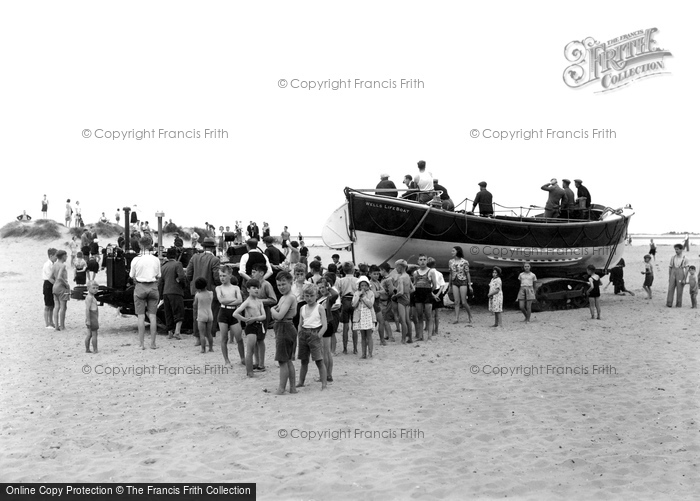 Photo of Wells Next The Sea, The Motor Lifeboat & Tractor 1939