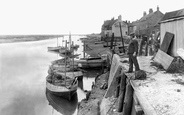 Wells-Next-The-Sea, Whelk Boats At The Quay 1929, Wells-Next-The-Sea