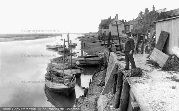 Photo of Wells-next-the-Sea, Whelk Boats at the Quay 1929