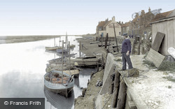 Wells-Next-The-Sea, Whelk Boats At The Quay 1929, Wells-Next-The-Sea