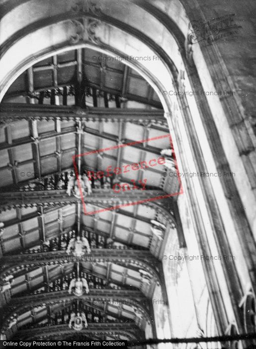 Photo of Wells, St Cuthbert's Church Ceiling c.1950