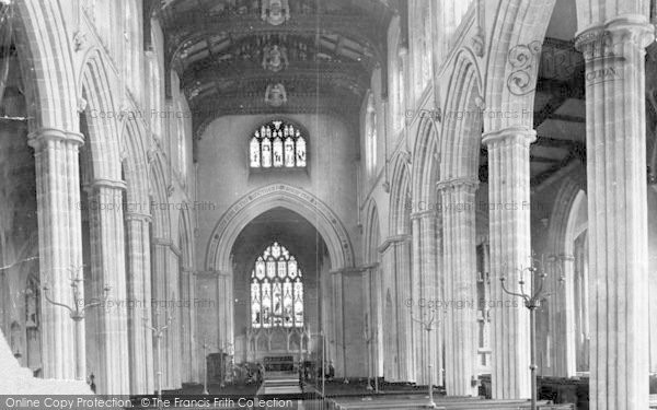 Photo of Wells, St Cuthbert's Church Interior 1890