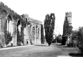 The Bishop's Palace, The Ruins 1890, Wells