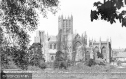 The Cathedral From Tor Hill 1955, Wells