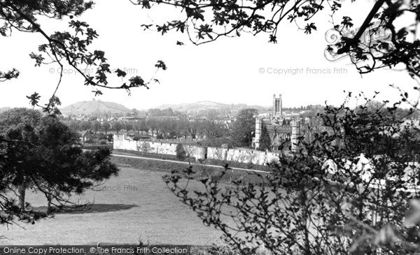Photo of Wells, The Cathedral From Tor Hill 1955