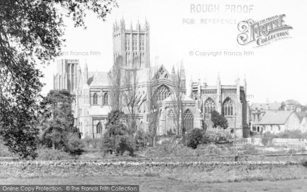 Photo of Wells, The Cathedral From Tor Hill c.1955