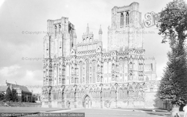Photo of Wells, The Cathedral, West Front c.1950