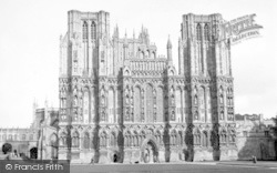 The Cathedral, West Front c.1950, Wells