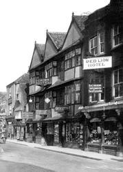 The Crown And Red Lion Hotels c.1950, Wells