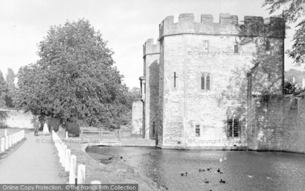 Photo of Wells, The Drawbridge And Moat c.1950