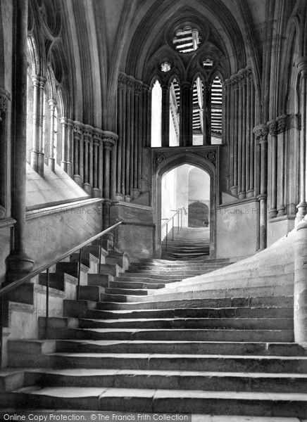 Photo of Wells, The Steps To The Chapter House c.1900