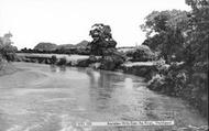 Breidden Hills From The River c.1960, Welshpool