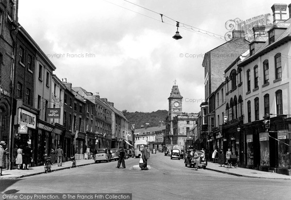 Photo of Welshpool, Broad Street c.1955
