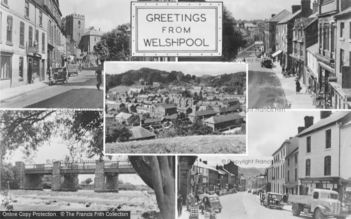 Photo of Welshpool, Composite c.1955