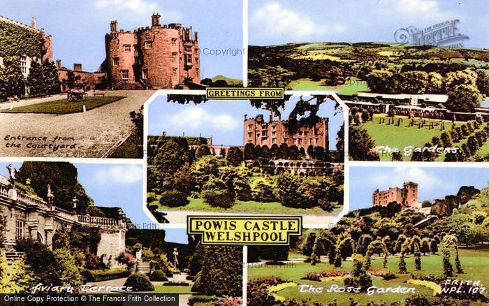 Photo of Welshpool, Powis Castle Composite c.1960