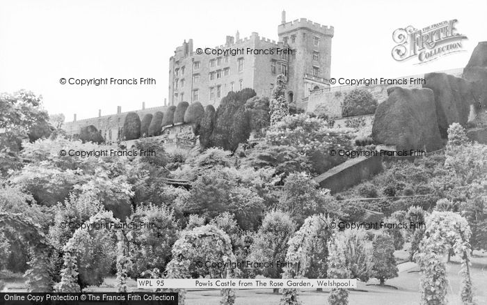 Photo of Welshpool, Powis Castle Fromt He Rose Garden c.1960