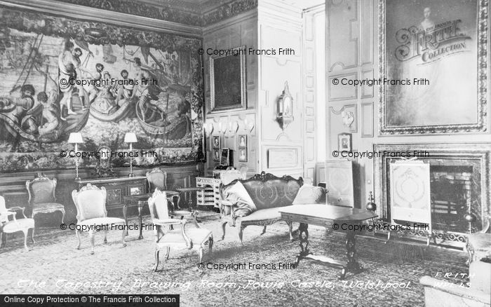 Photo of Welshpool, Powis Castle, Tapestry Drawing Room c.1955