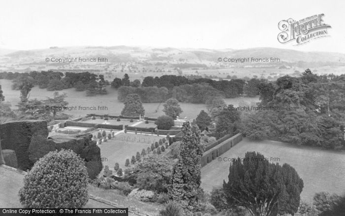 Photo of Welshpool, Powis Castle, View From The Sundial Terrace c.1955