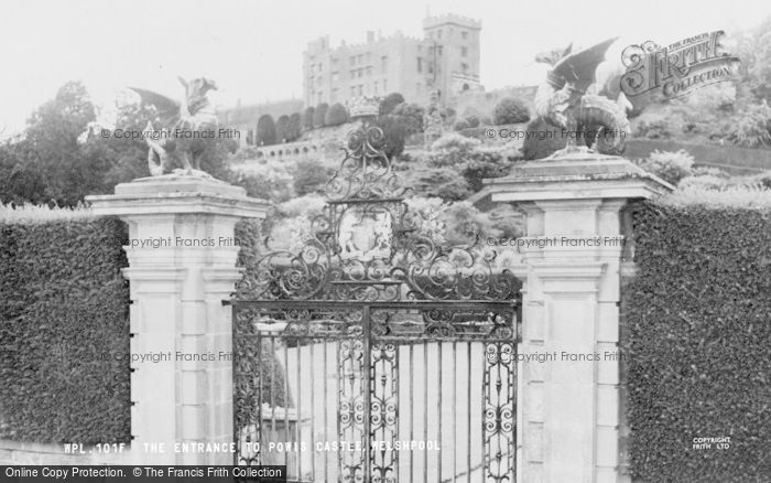Photo of Welshpool, The Entrance To Powis Castle c.1960