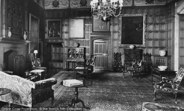 Photo of Welshpool, The Oak Drawing Room, Powis Castle c.1955
