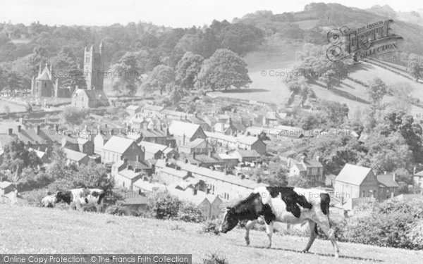 Photo of Welshpool, View From Red Bank c.1955