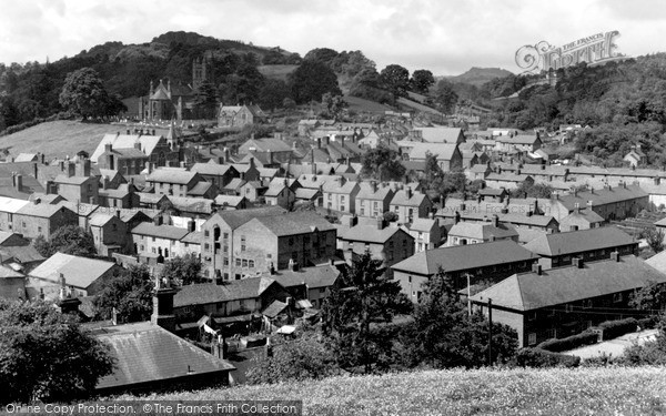 Photo of Welshpool, View From Red Bank c.1955