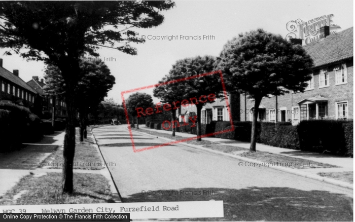 Photo of Welwyn Garden City, Furzefield Road c.1955