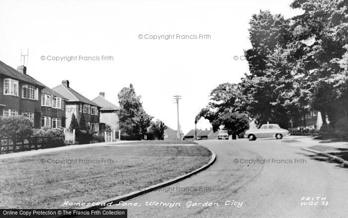 Photo of Welwyn Garden City, Homestead Lane c.1955