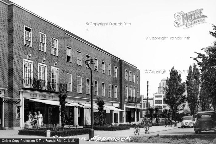 Photo of Welwyn Garden City, Station Approach c.1955