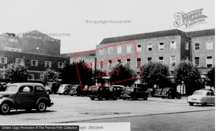 Photo of Welwyn Garden City, Welwyn Stores c.1955