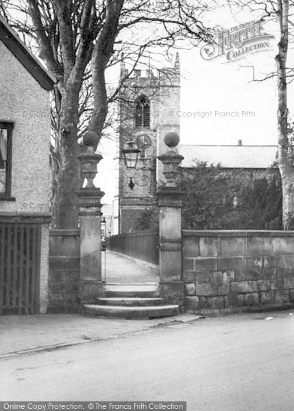 Photo of Wem, Old Gateway And Church c.1950