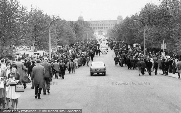 Photo of Wembley, Olympic Way To Wembley Stadium, Fa Cup Final Day c.1960