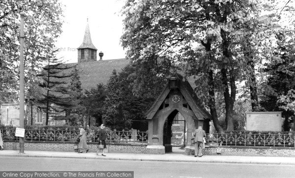 Photo of Wembley, St John's Church c.1960