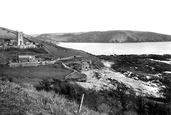 St Werburgh's Church And Beach c.1935, Wembury