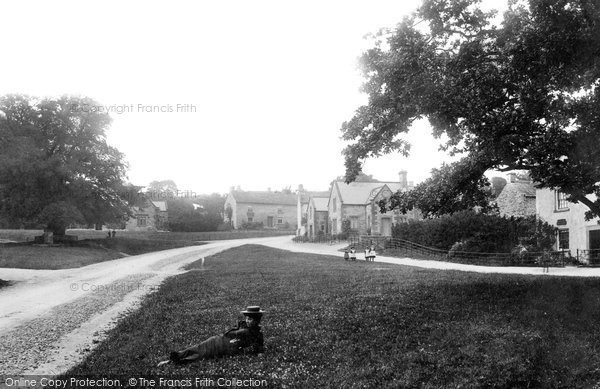 Photo of Wensley, Green And Post Office 1893