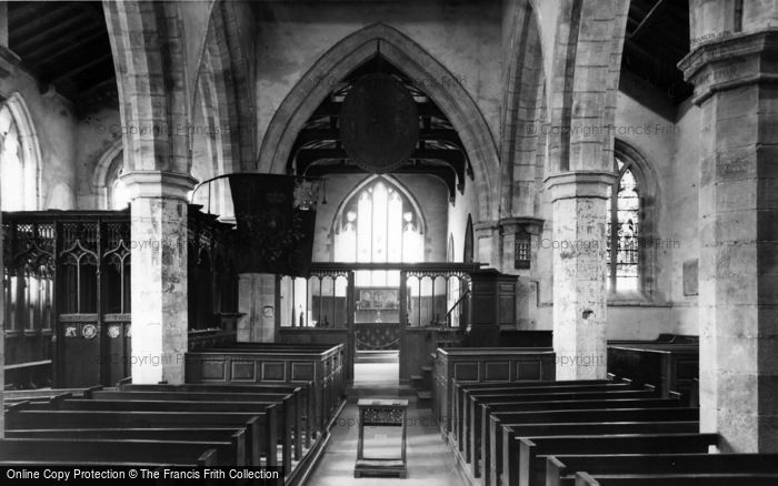 Photo of Wensley, Parish Church Interior c.1955