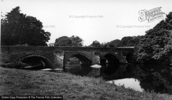 Photo of Wensley, The Bridge c.1955