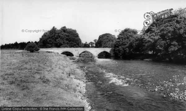 Photo of Wensley, The River And Bridge c.1960