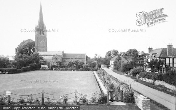 Photo of Weobley, Church And Bowling Green c.1955