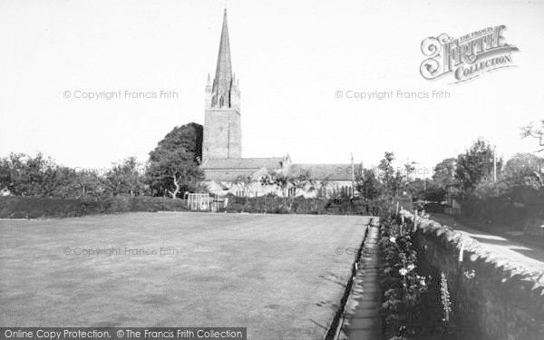 Photo of Weobley, The Church And Bowling Green c.1960